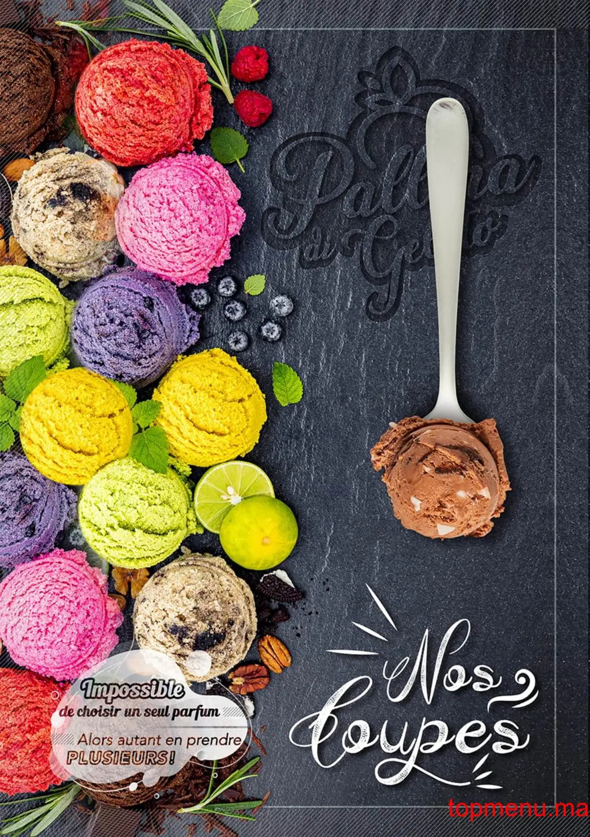 Restaurant Pallina Di Gelato menu page 2 Pallina Di Gelato menu page 2