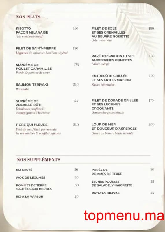 Restaurant Lounge Casa Emma menu page 4 Lounge Casa Emma menu page 4