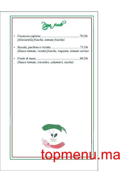 Restaurant Il Giardino menu page 8 Il Giardino menu page 8