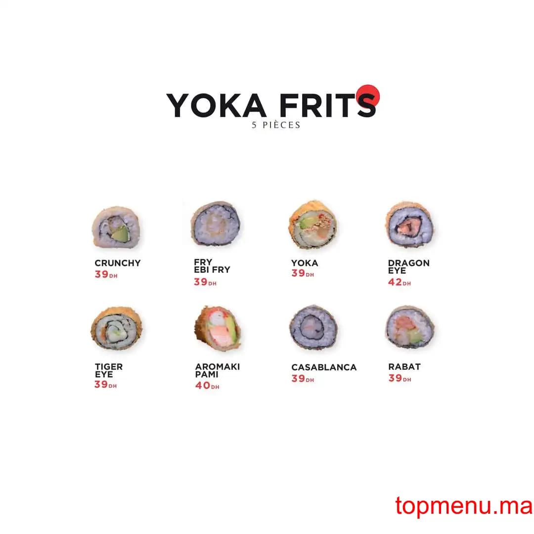 Restaurant Yoka sushi menu page 14 Yoka sushi menu page 14
