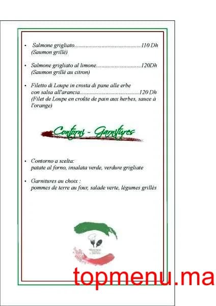 Restaurant Il Giardino menu page 5 Il Giardino menu page 5