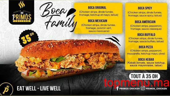 Restaurant Primos Chicken menu page 10 Primos Chicken menu page 10