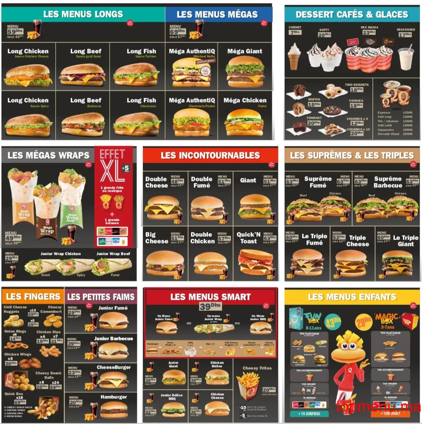 Restaurant Quick Ryad Square menu page 1 Quick Ryad Square menu page 1