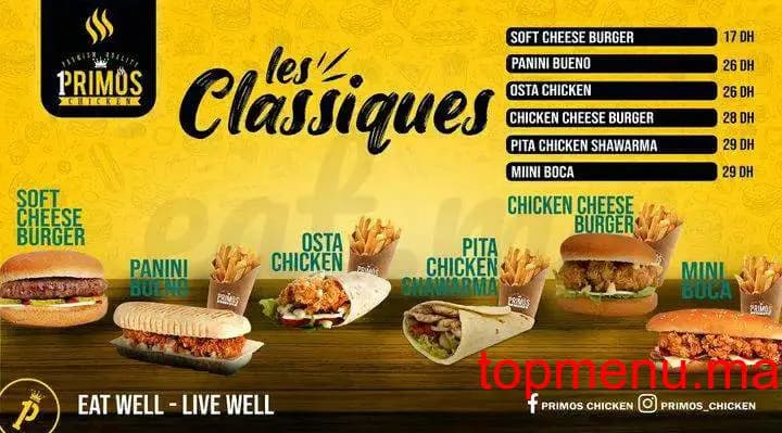 Restaurant Primos Chicken menu page 8 Primos Chicken menu page 8