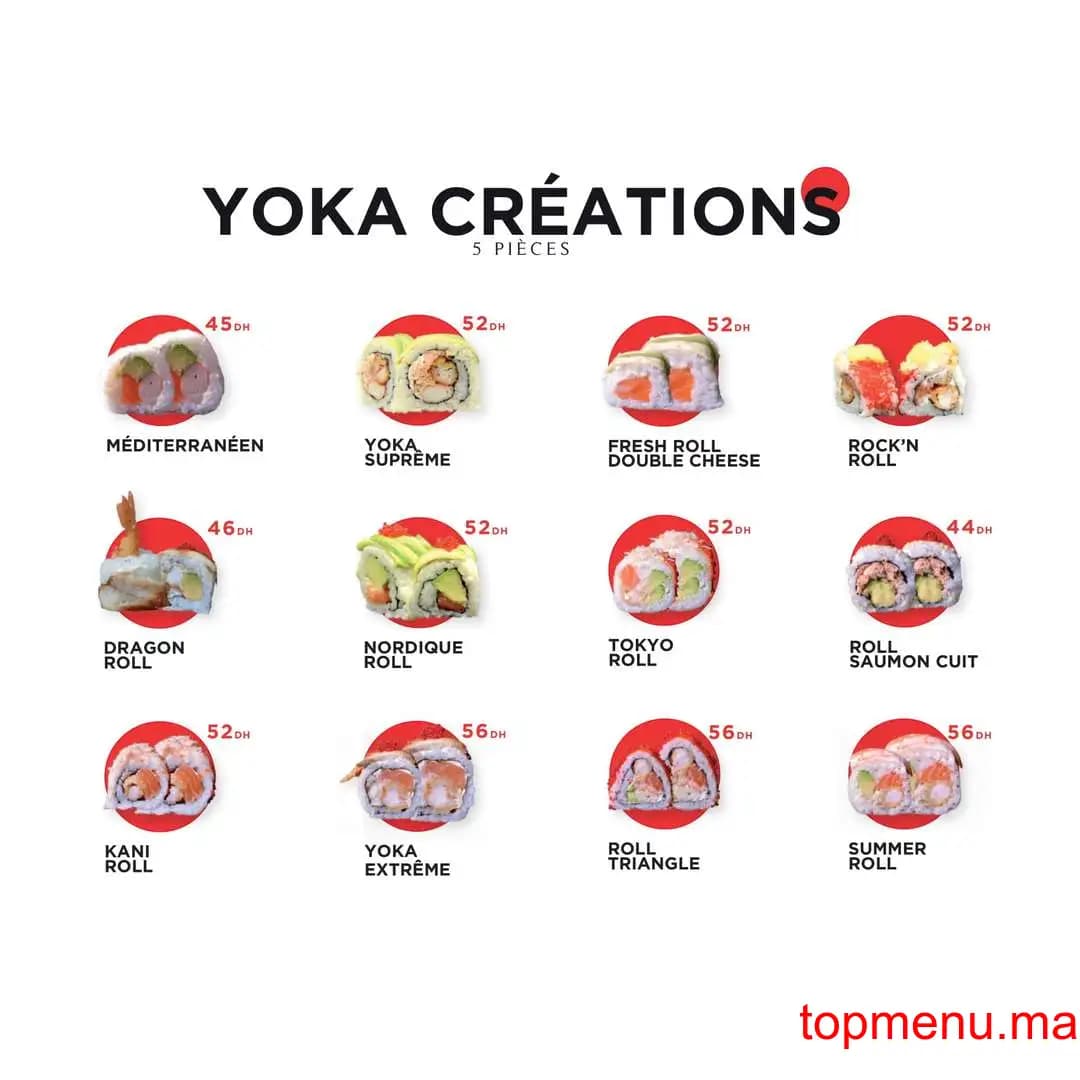 Restaurant Yoka sushi menu page 17 Yoka sushi menu page 17