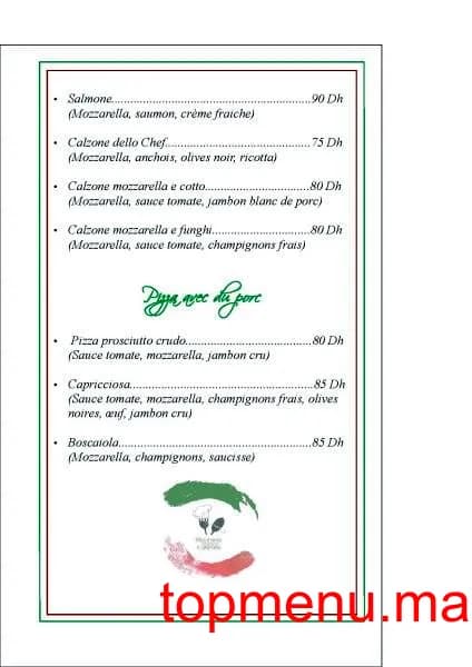 Restaurant Il Giardino menu page 7 Il Giardino menu page 7