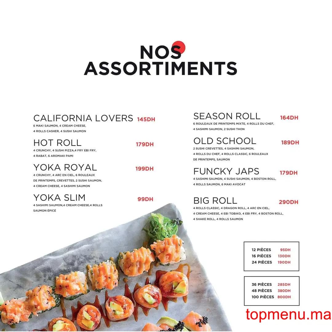 Restaurant Yoka sushi menu page 11 Yoka sushi menu page 11