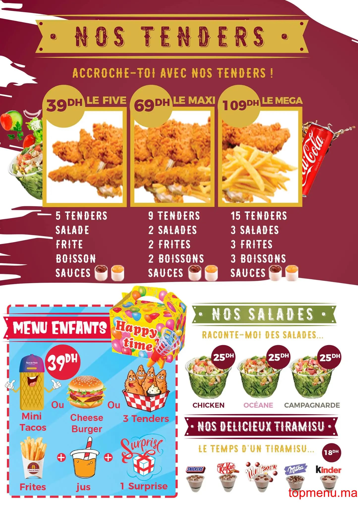 Restaurant Tacos de Paris menu page 4 Tacos de Paris menu page 4