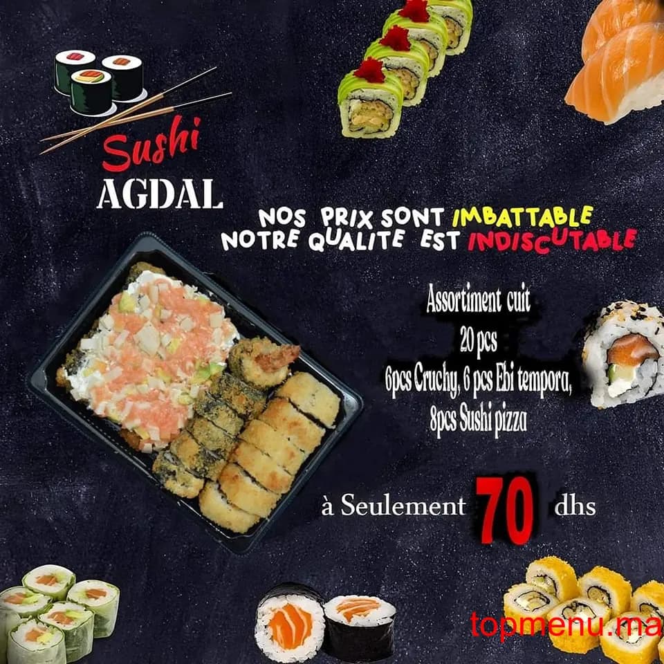 Restaurant SUSHI AGDAL menu page 4 SUSHI AGDAL menu page 4