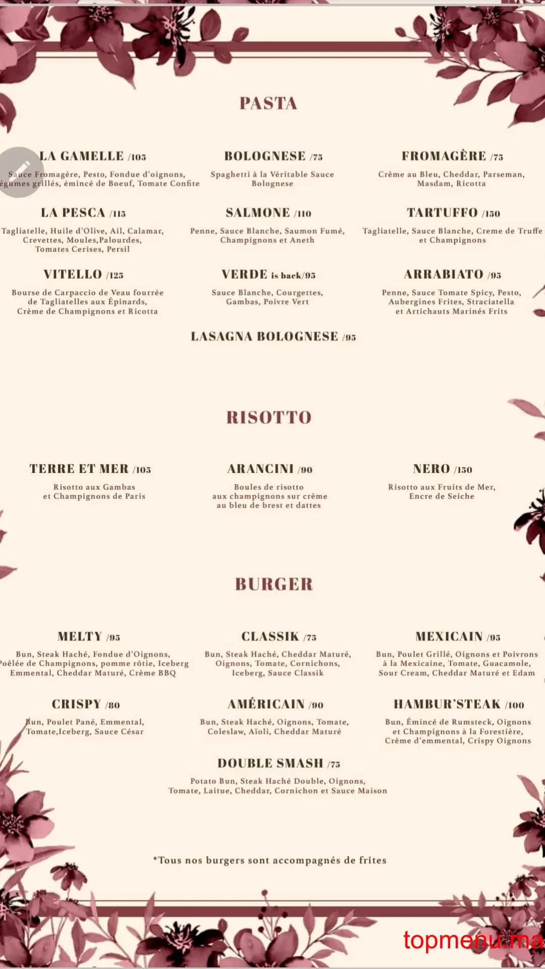 Restaurant Eat néocantine menu page 3 Eat néocantine menu page 3