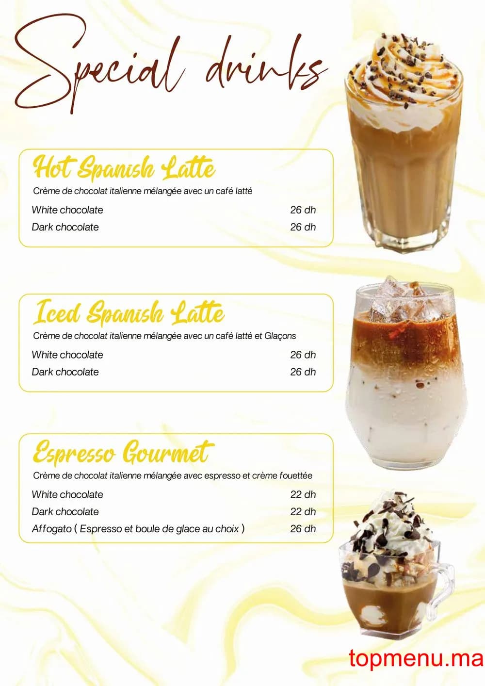 Restaurant Flavory Coffee House menu page 6 Flavory Coffee House menu page 6