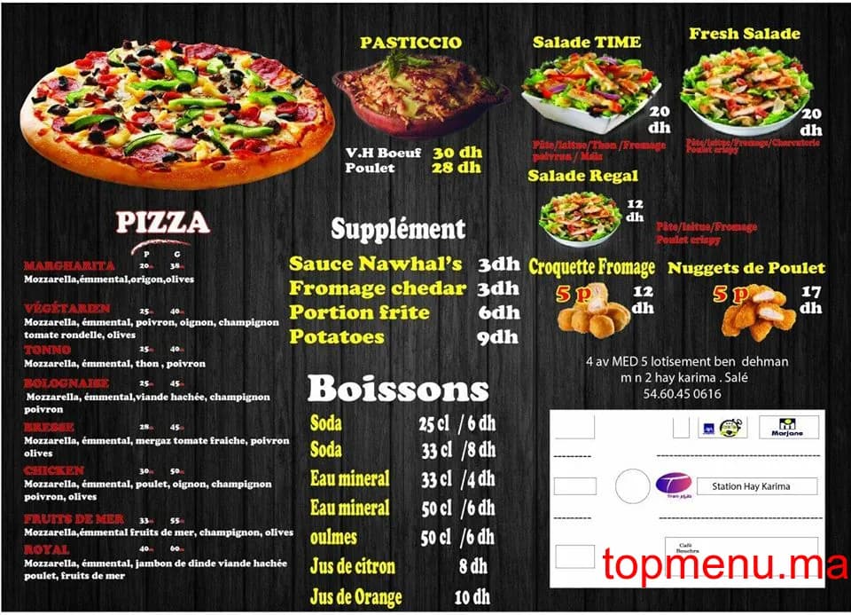 Restaurant Tacos Time menu page 2 Tacos Time menu page 2