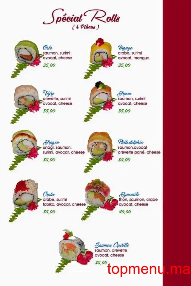 Restaurant Sushi Arij menu page 9 Sushi Arij menu page 9