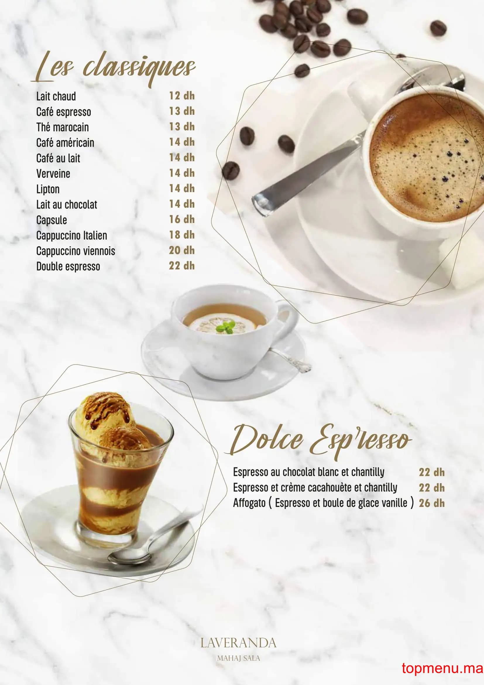 Restaurant LAVERANDA menu page 5 LAVERANDA menu page 5