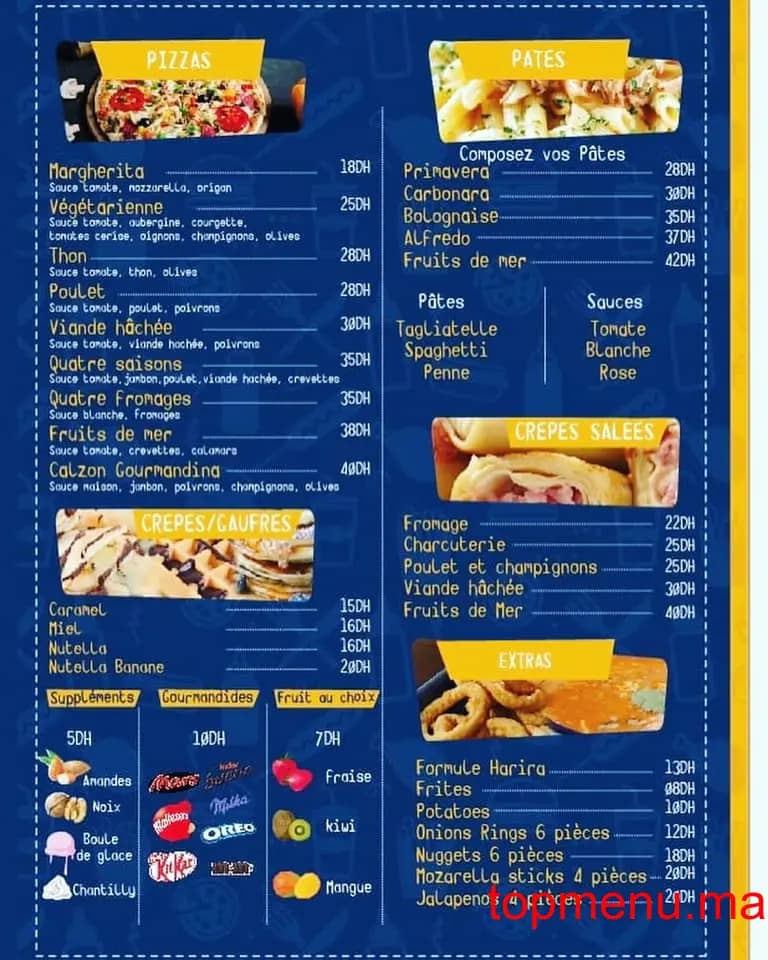 Restaurant Gourmandina menu page 2 Gourmandina menu page 2
