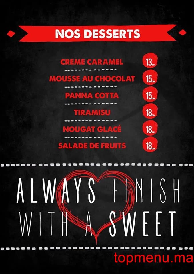 Restaurant Tarbouche Grill & Juice menu page 2 Tarbouche Grill & Juice menu page 2