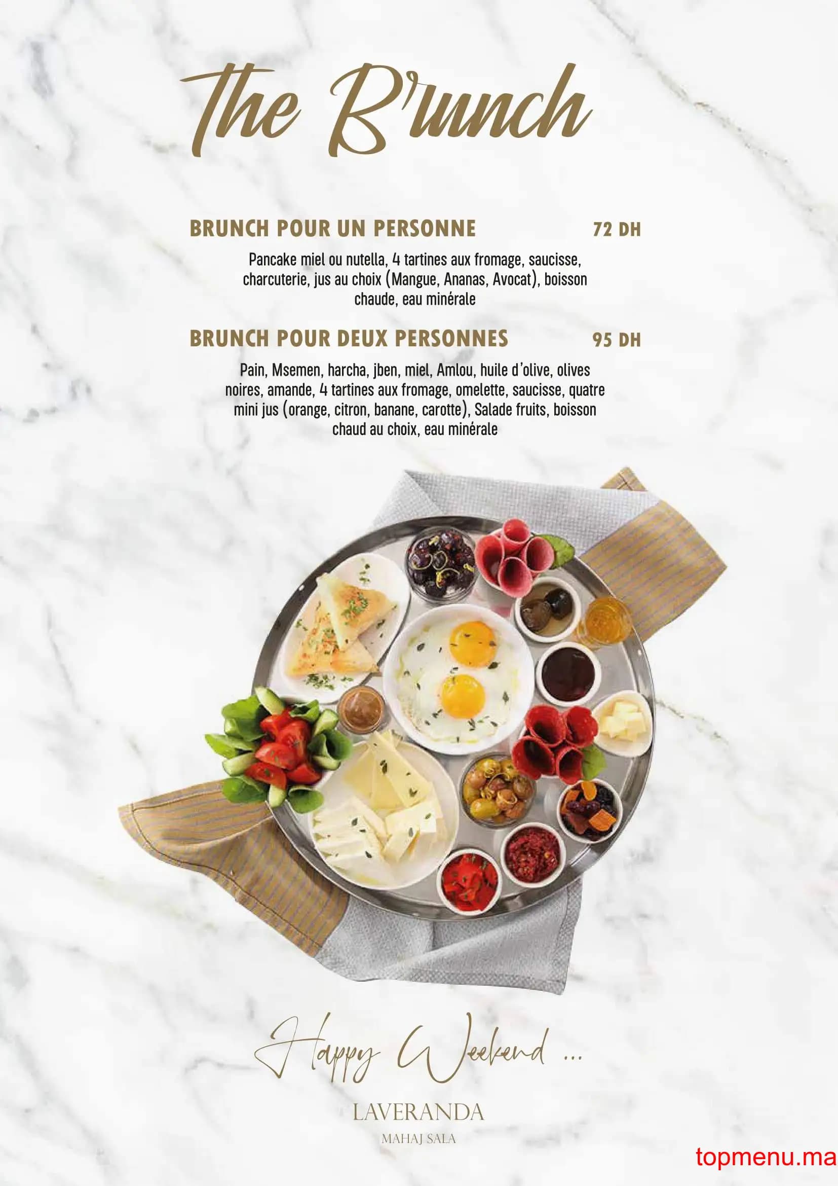 Restaurant LAVERANDA menu page 4 LAVERANDA menu page 4