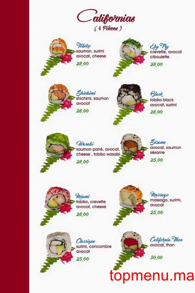 Restaurant Sushi Arij menu page 8 Sushi Arij menu page 8
