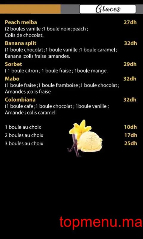 Restaurant Colombiana Ice menu page 11 Colombiana Ice menu page 11