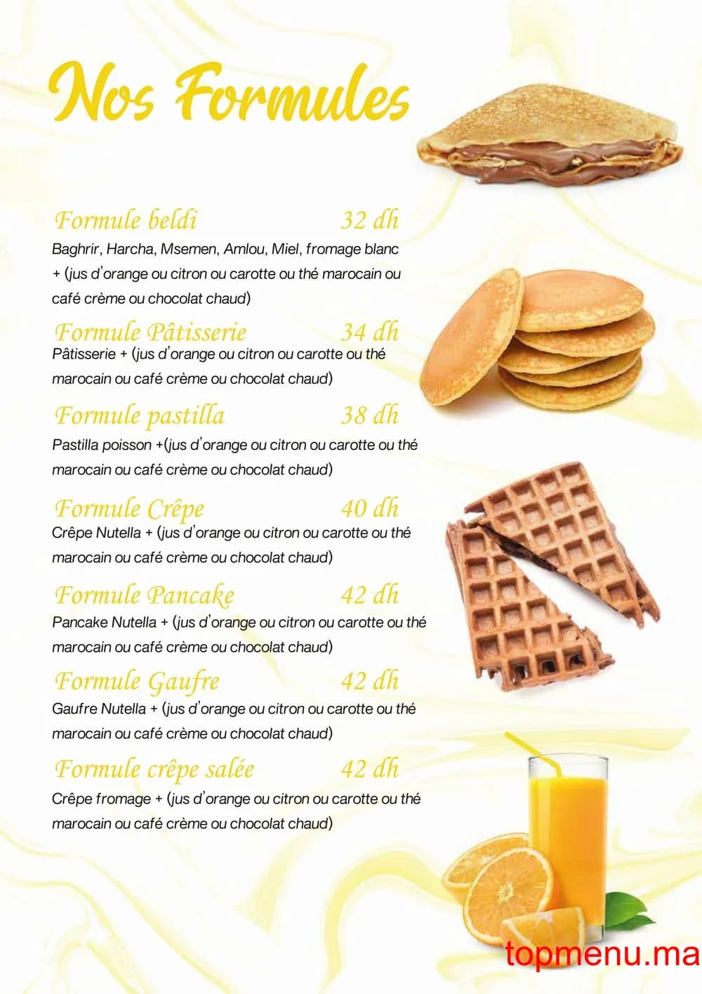 Restaurant Flavory Coffee House menu page 16 Flavory Coffee House menu page 16