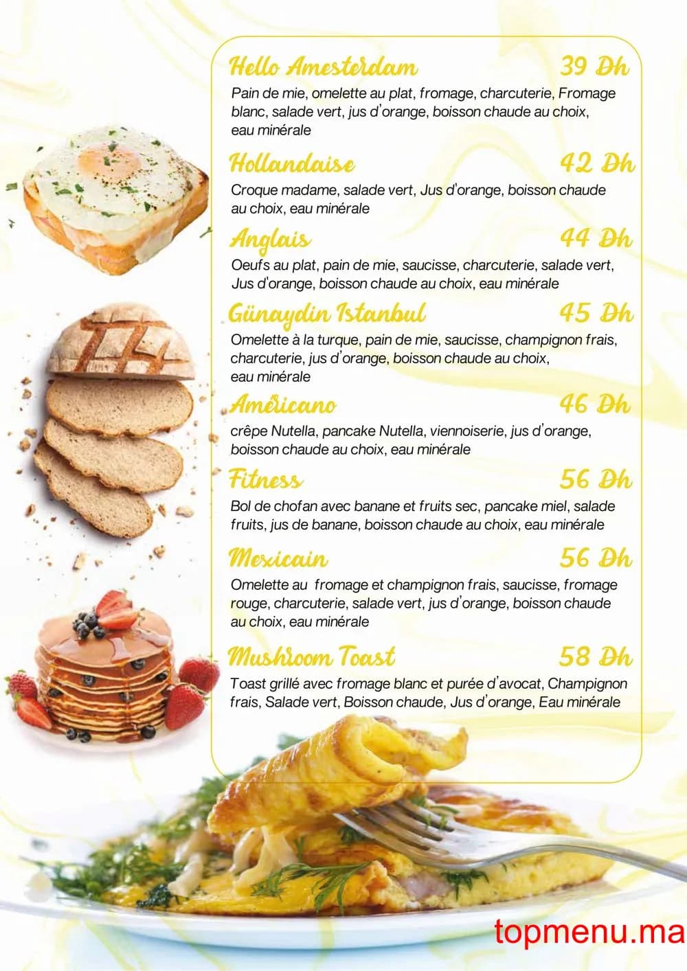 Restaurant Flavory Coffee House menu page 2 Flavory Coffee House menu page 2