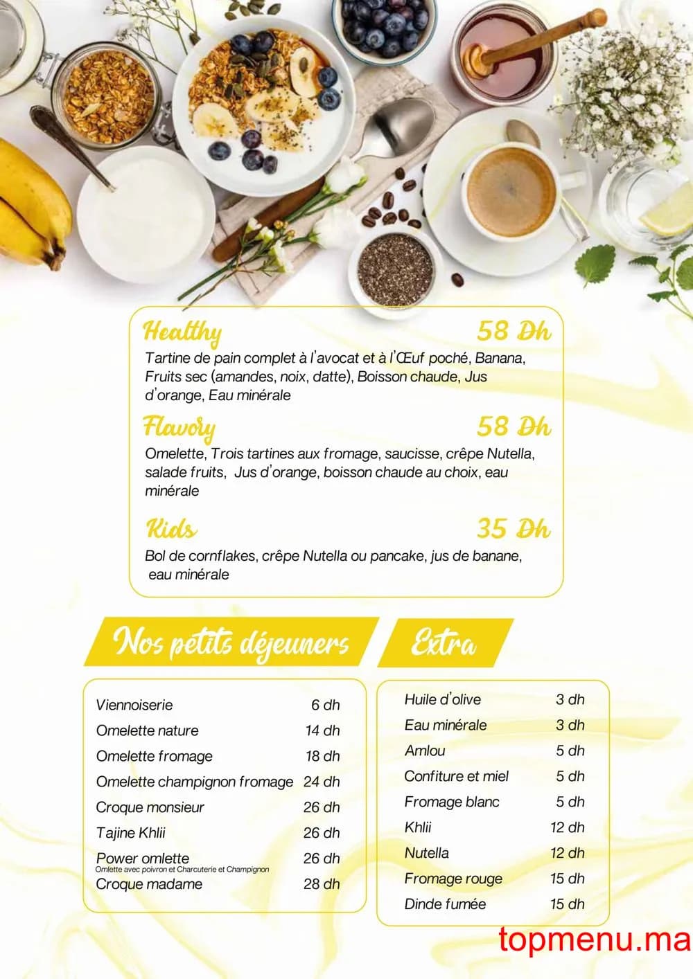 Restaurant Flavory Coffee House menu page 3 Flavory Coffee House menu page 3
