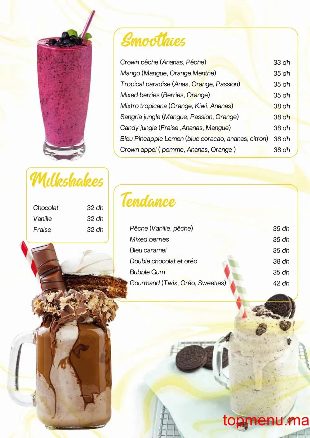 Restaurant Flavory Coffee House menu page 9 Flavory Coffee House menu page 9