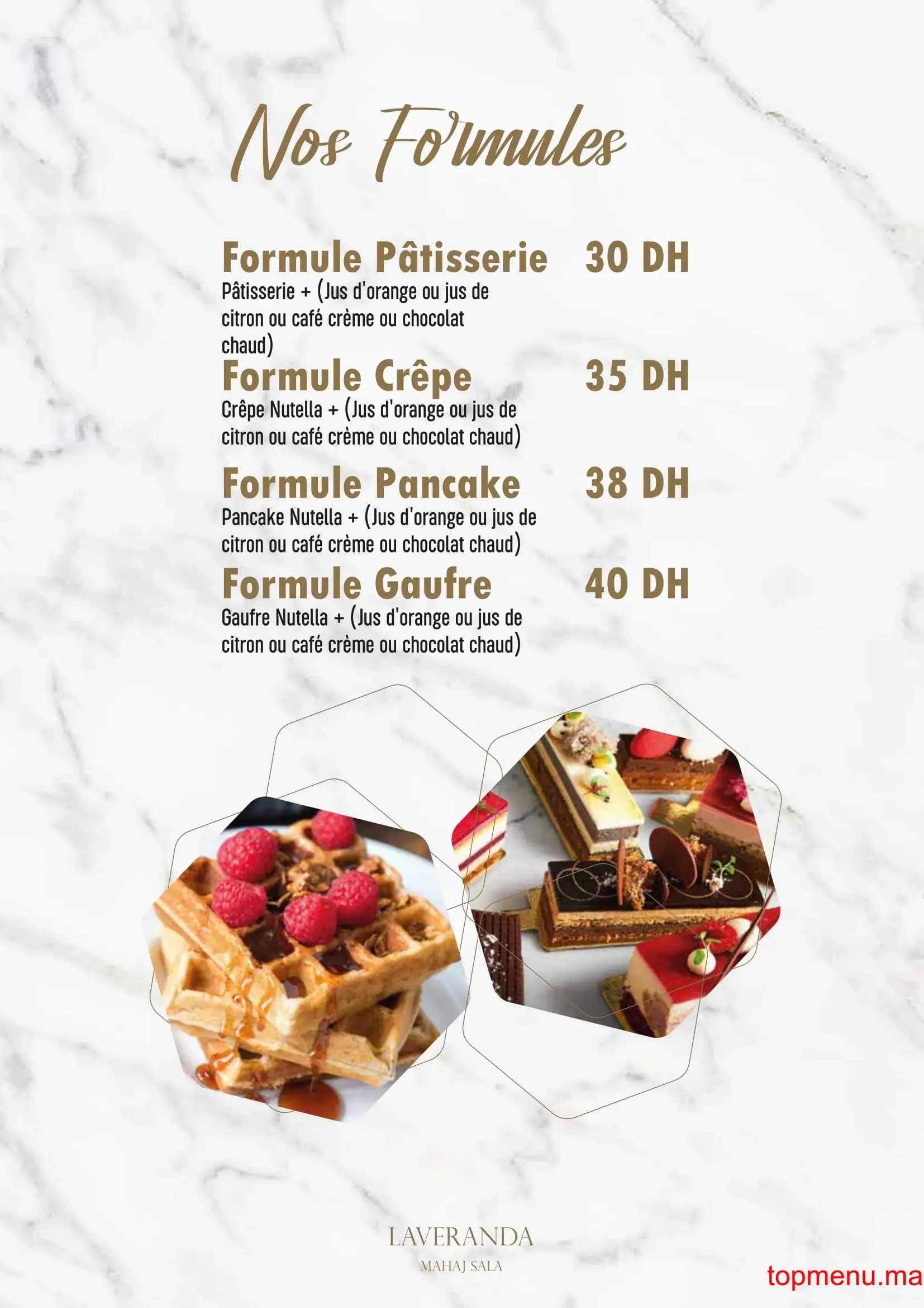 Restaurant LAVERANDA menu page 15 LAVERANDA menu page 15