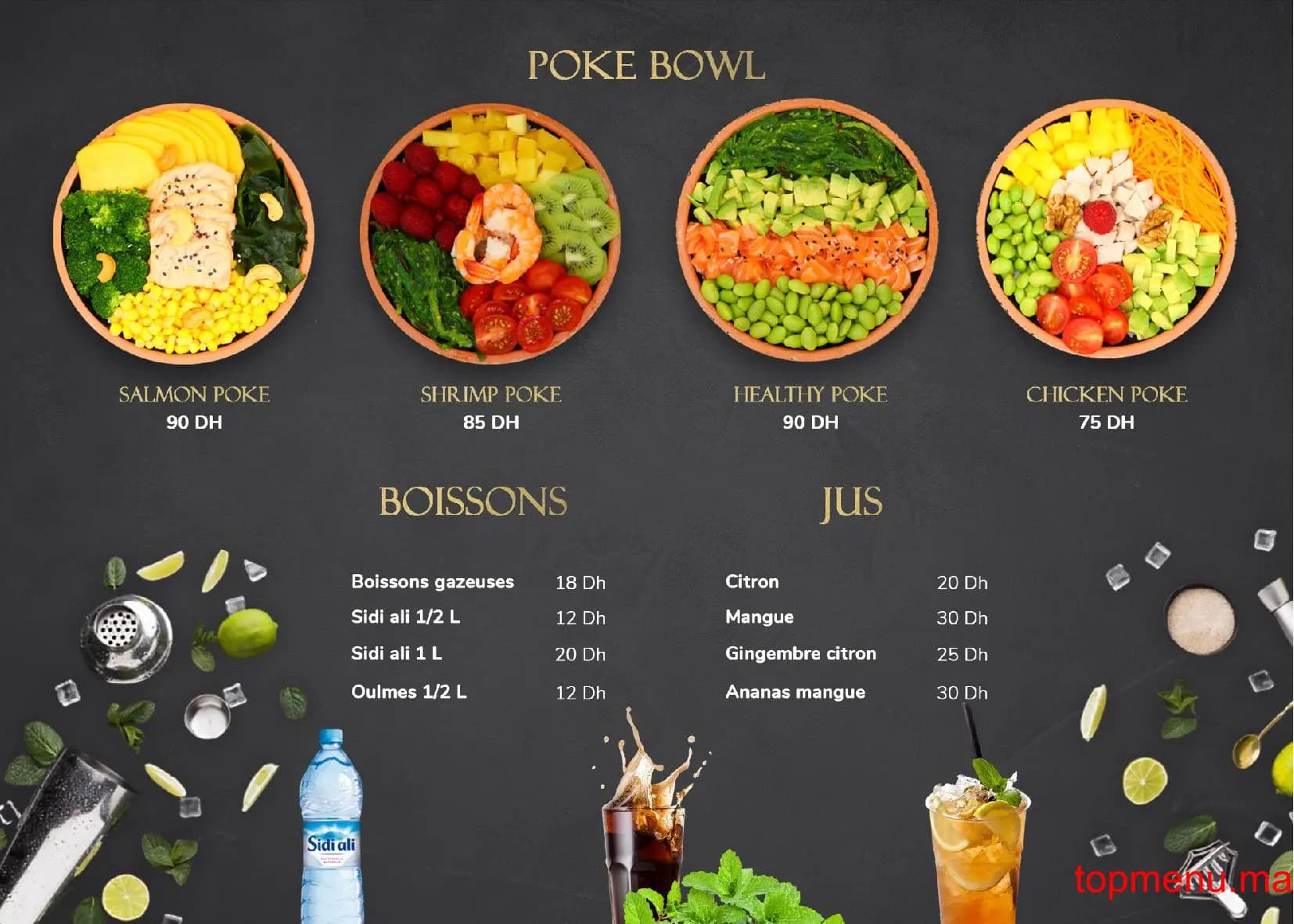 Restaurant Soju Sushi menu page 14 Soju Sushi menu page 14