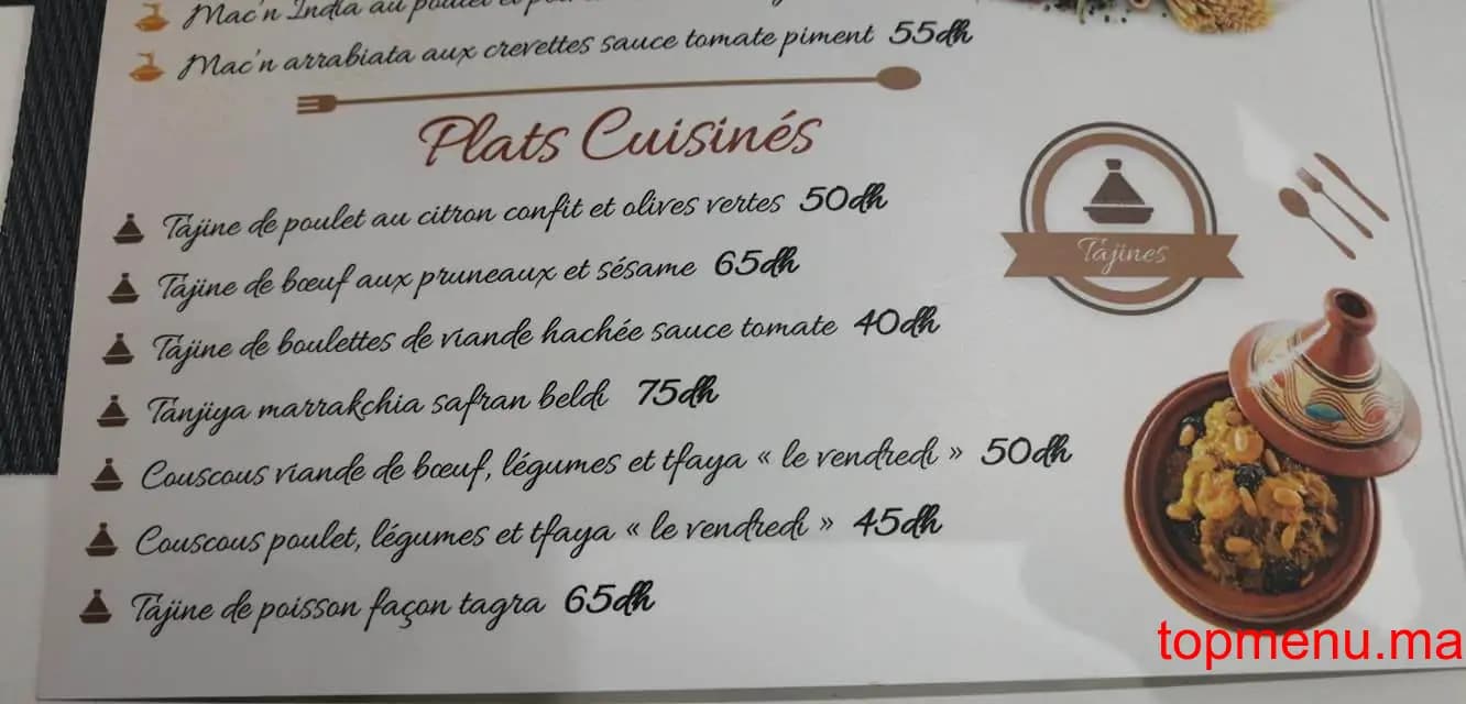 Restaurant Beldi Blend Corner menu page 3 Beldi Blend Corner menu page 3