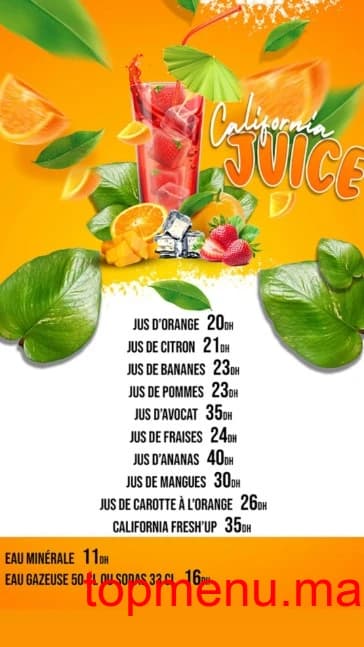 Restaurant California Garden menu page 6 California Garden menu page 6