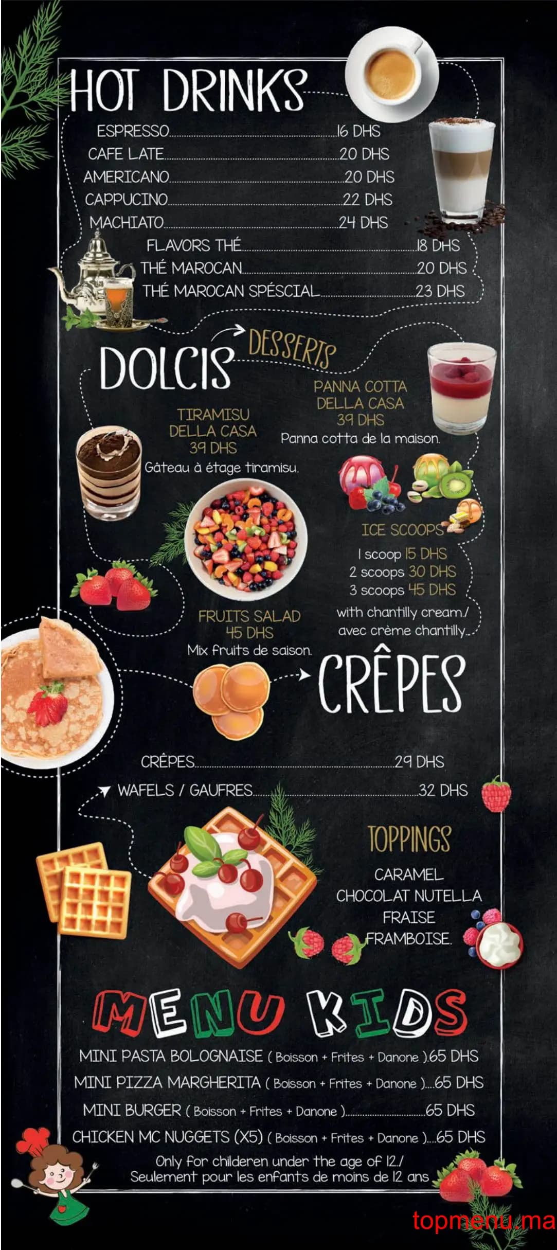 Restaurant Vespano Food Place menu page 14 Vespano Food Place menu page 14