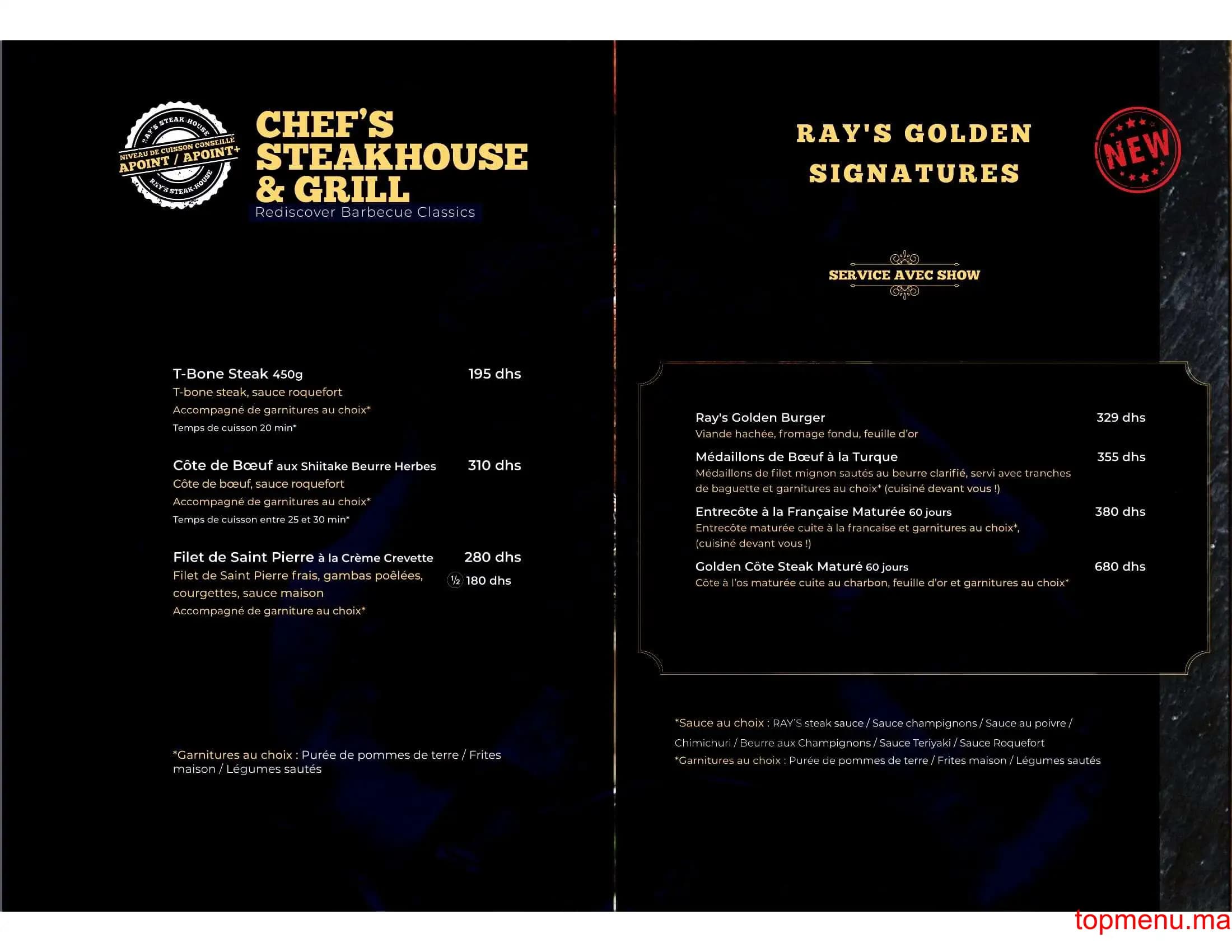 Restaurant Ray’s San Francisco menu page 7 Ray’s San Francisco menu page 7