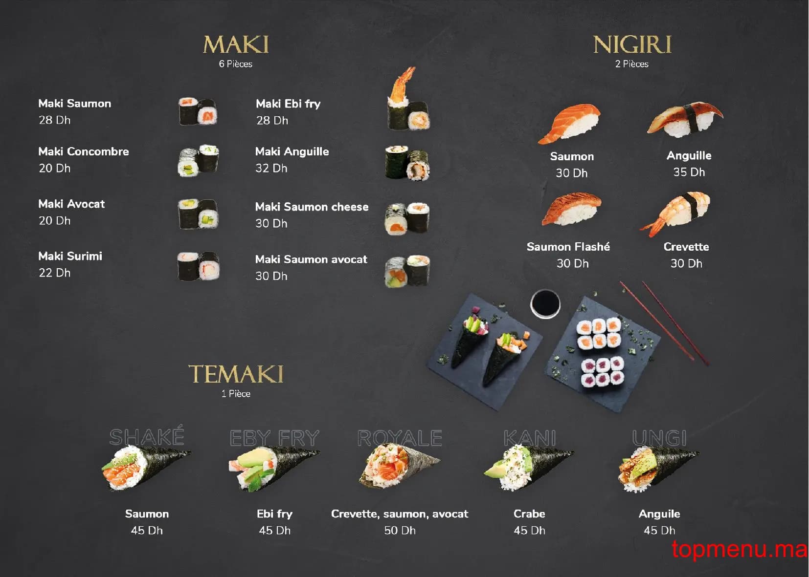 Restaurant Soju Sushi menu page 2 Soju Sushi menu page 2