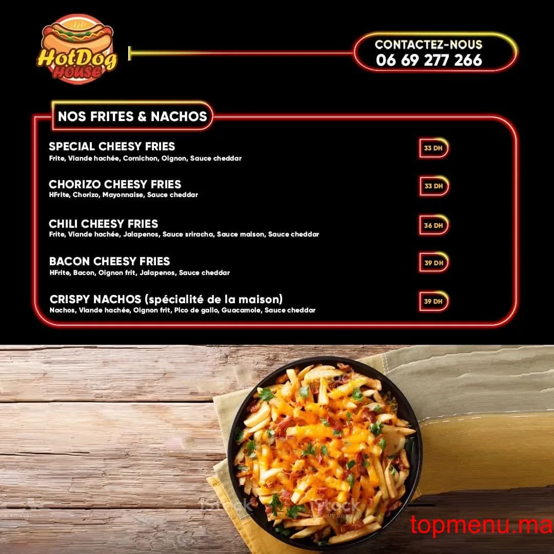 Restaurant Hotdog house menu page 2 Hotdog house menu page 2