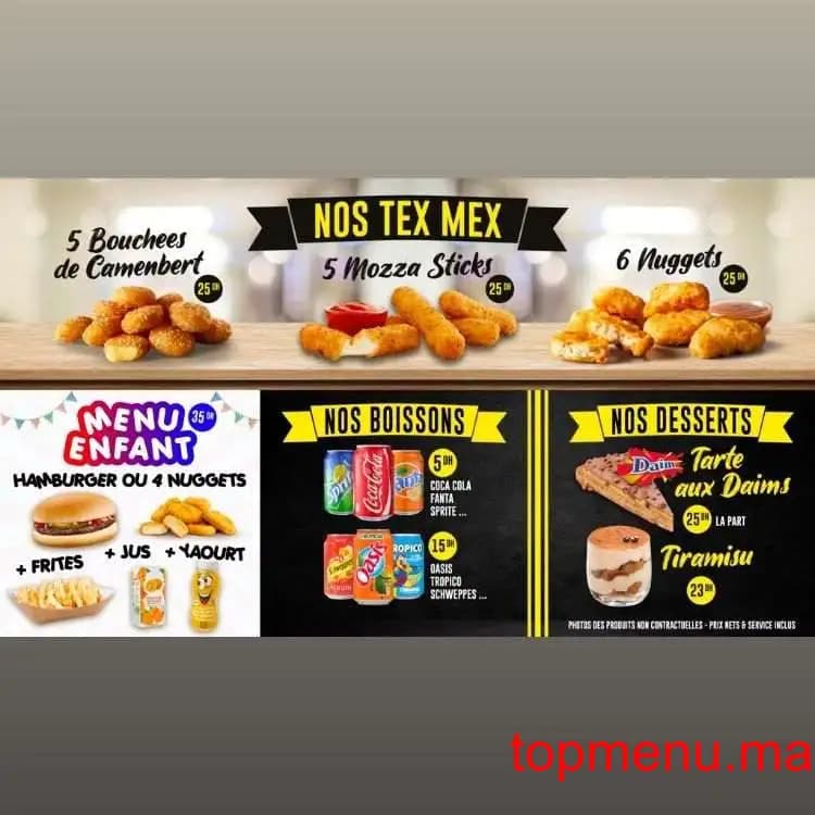 Restaurant O’Frenchy menu page 2 O’Frenchy menu page 2