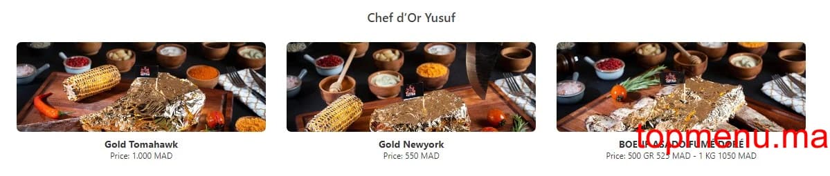 Restaurant Chef Yusuf by Faruk menu page 4 Chef Yusuf by Faruk menu page 4