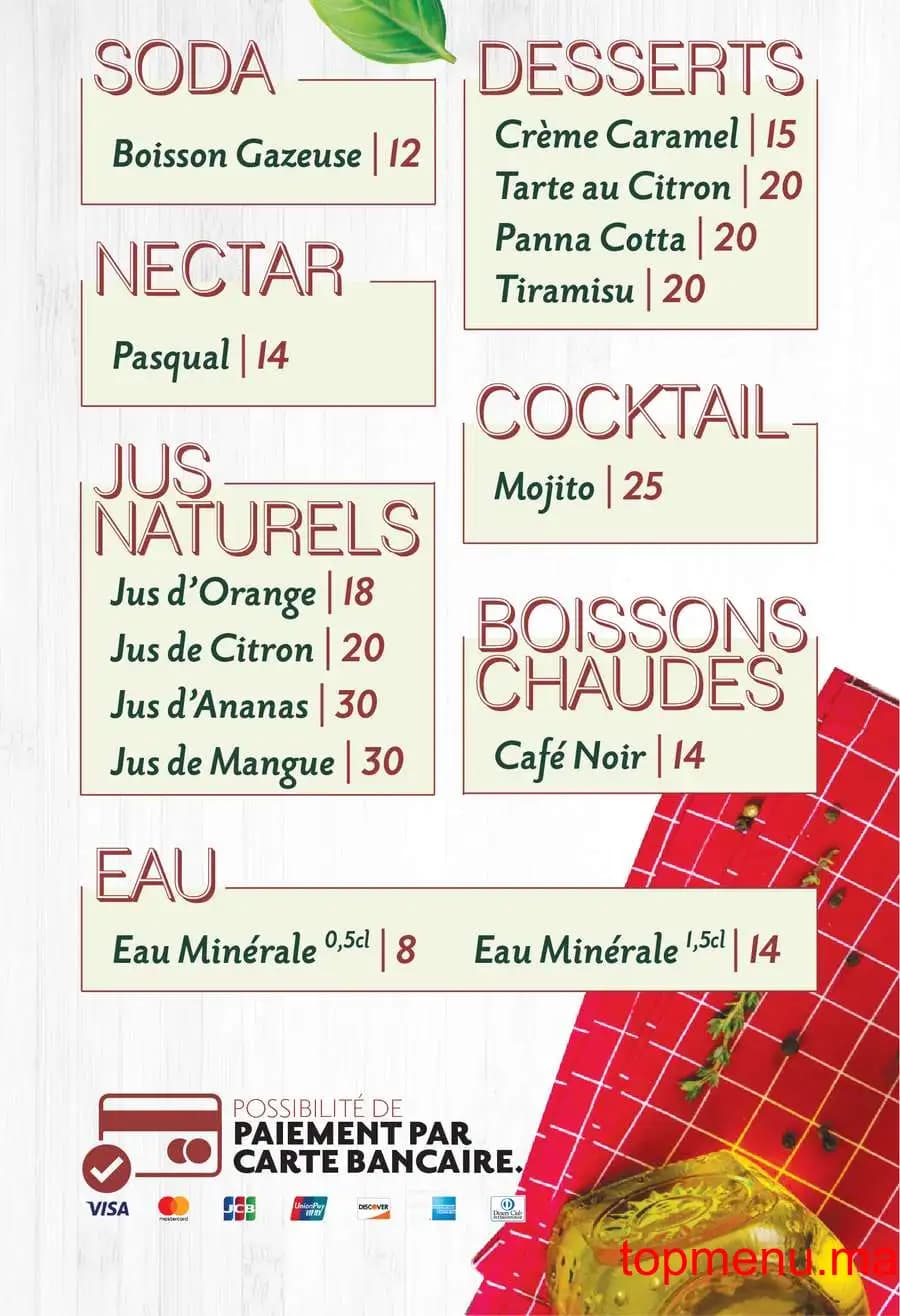 Restaurant Antico Forno menu page 6 Antico Forno menu page 6