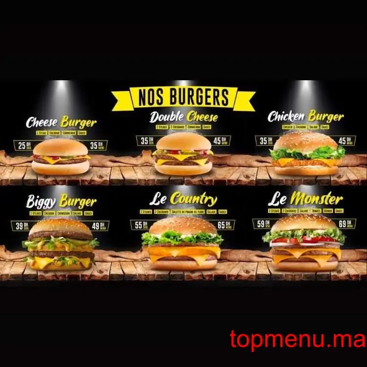 Restaurant O’Frenchy menu page 1 O’Frenchy menu page 1