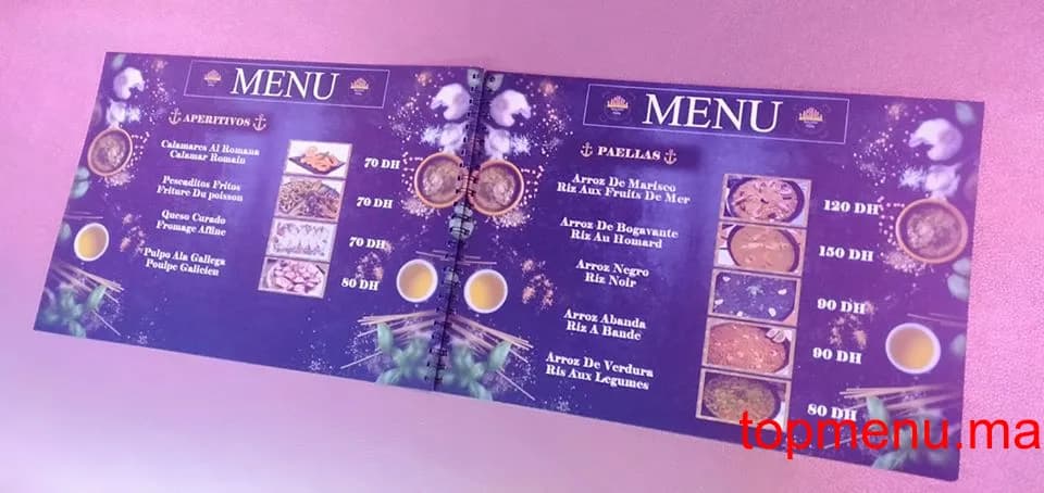 Restaurant La Cigala menu page 5 La Cigala menu page 5