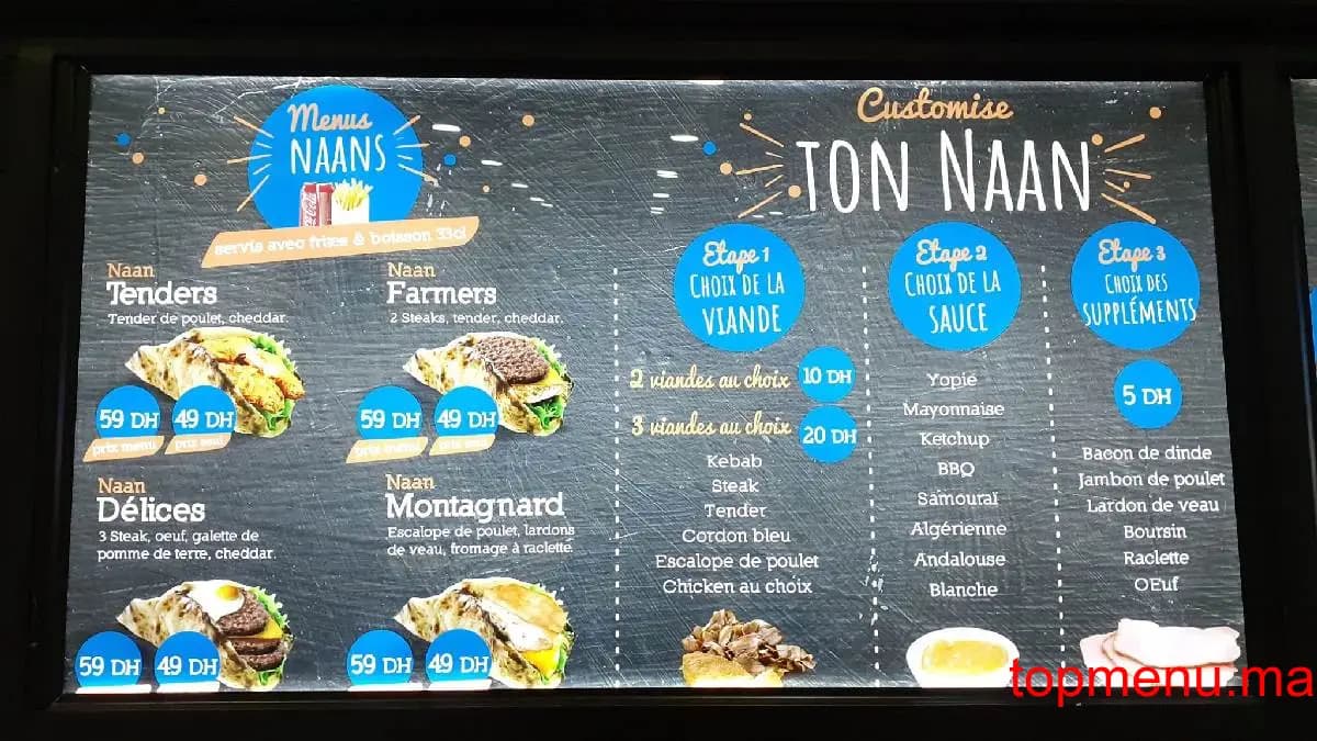 Restaurant O’croustimed menu page 2 O’croustimed menu page 2