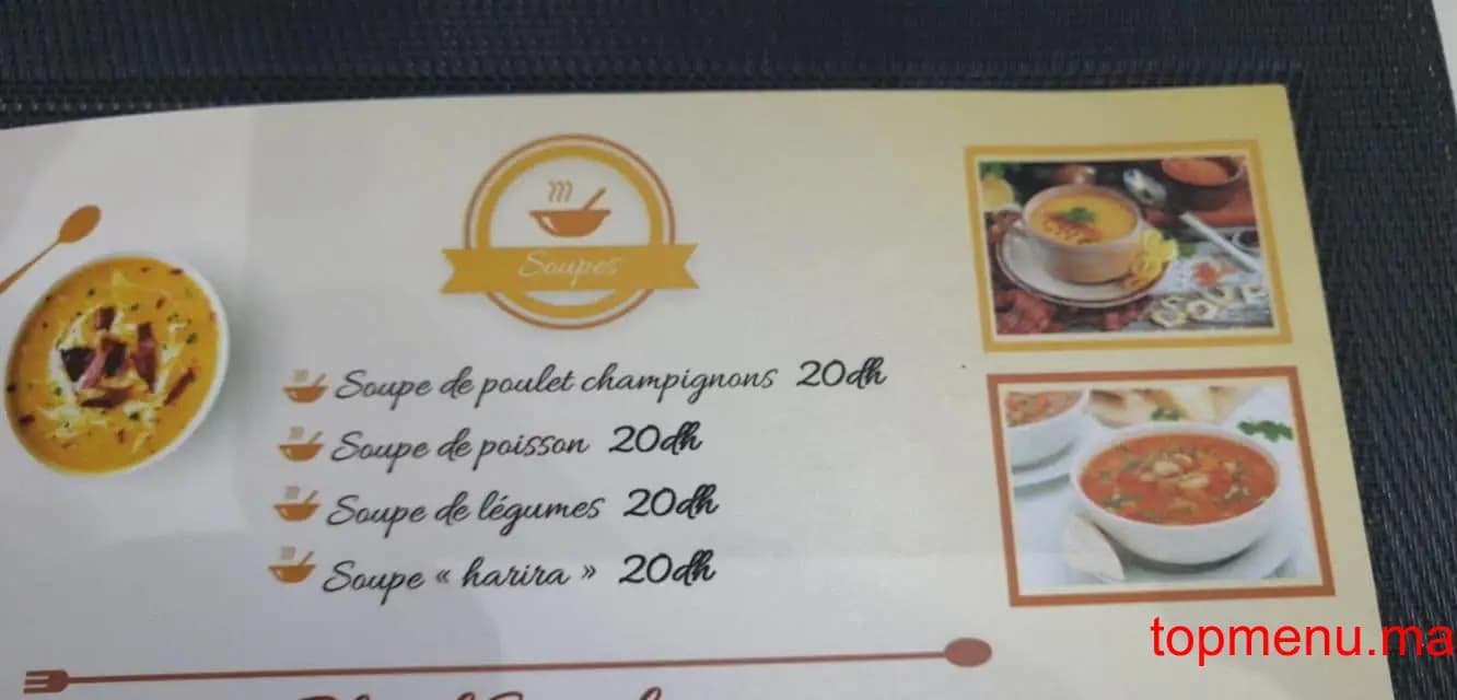 Restaurant Beldi Blend Corner menu page 1 Beldi Blend Corner menu page 1