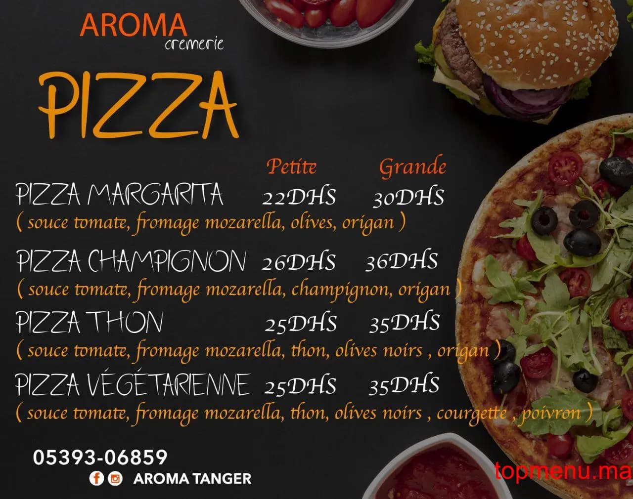 Restaurant Aroma Tanger menu page 2 Aroma Tanger menu page 2