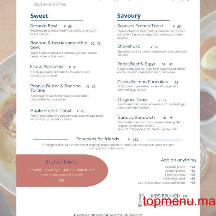 Restaurant Alma Kitchen menu page 6 Alma Kitchen menu page 6