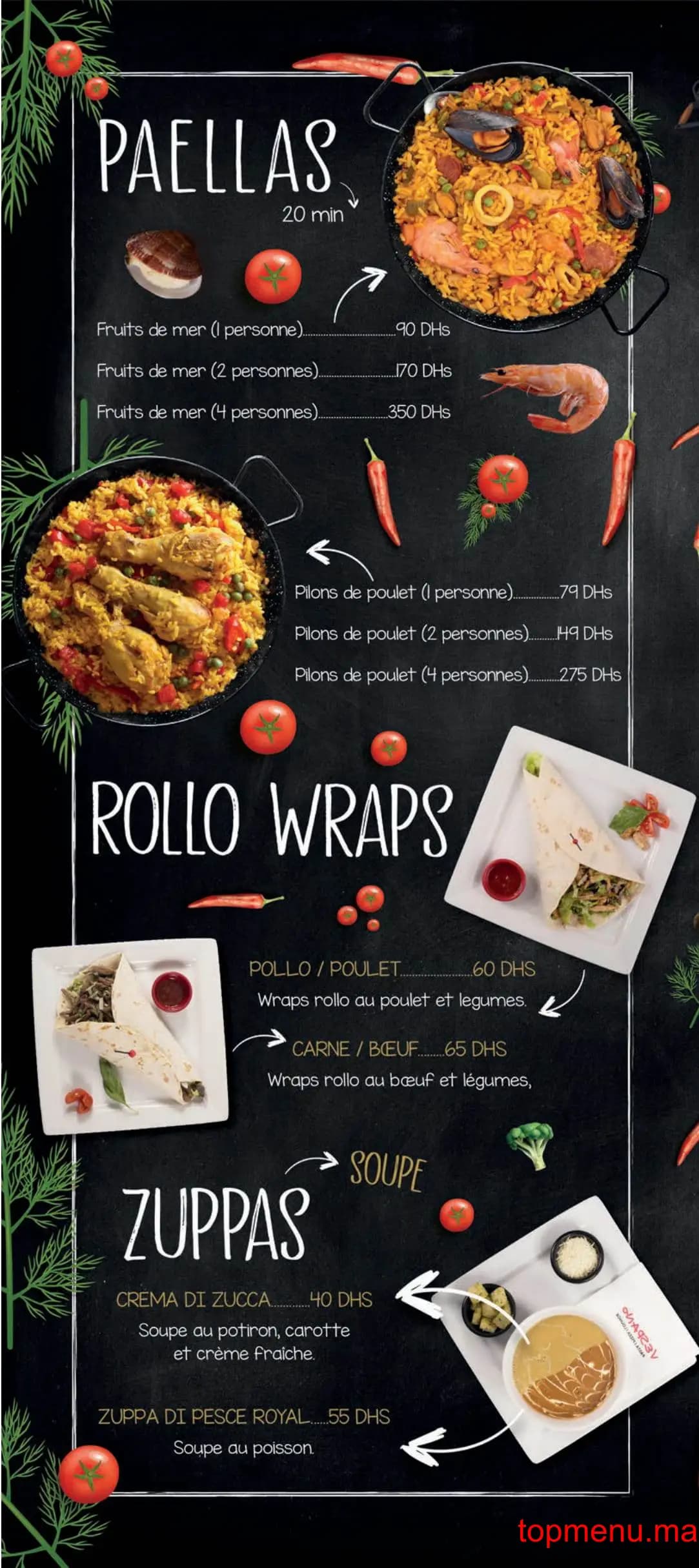 Restaurant Vespano Food Place menu page 12 Vespano Food Place menu page 12