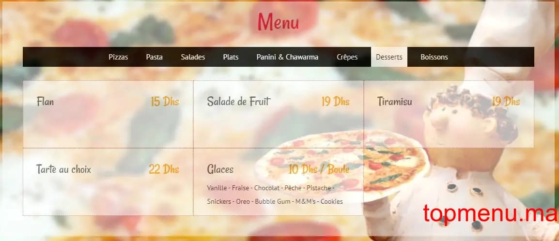 مطعم Mozzarino قائمة الطعام page 7 Mozzarino قائمة الطعام page 7