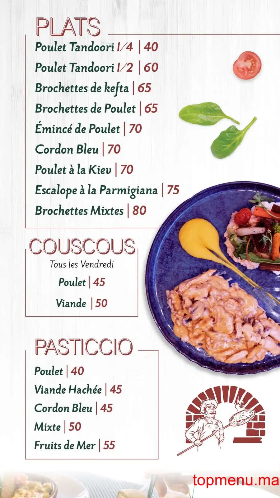 Restaurant Antico Forno menu page 4 Antico Forno menu page 4