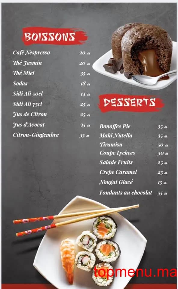 Restaurant Casa Sushi menu page 8 Casa Sushi menu page 8