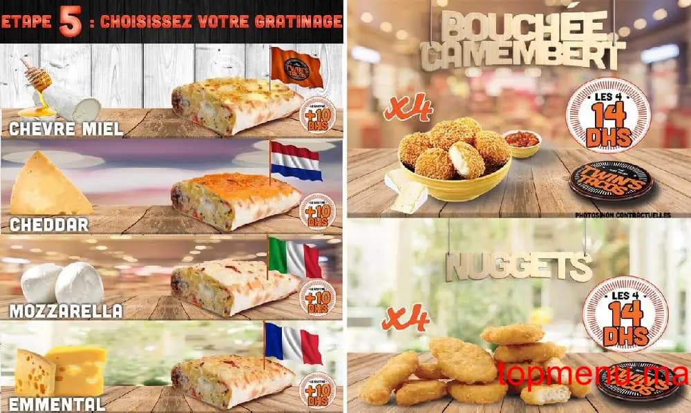 Restaurant Twin’s Tacos menu page 2 Twin’s Tacos menu page 2