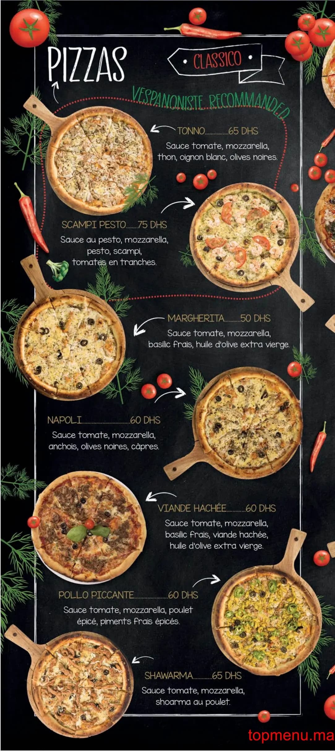 Restaurant Vespano Food Place menu page 10 Vespano Food Place menu page 10